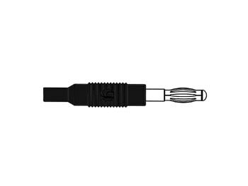 INJECTION-MOULDED-ADAPTER-PLUG-4mm-TO-2mm-/-BLACK-(MZS-4)-(HM14T00)