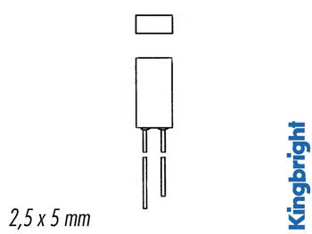 2.5-x-5mm-RECTANGULAR-LED-LAMP-RED-DIFFUSED-(L-383SRDT)