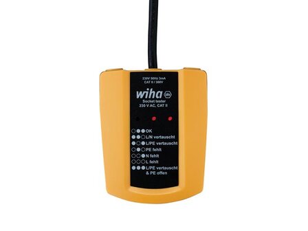 Wiha-socket-tester-230-VAC,-CAT-II-(45220)-(WH45220)