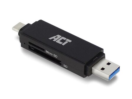 USB-3.2-Gen1-kaartlezer-SD-en-Micro-SD,-USB-C-&amp;-Type-A-aansluiting-(ACTAC6375)