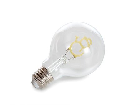 Deco-bulb---ledlamp---filament-(goudkleurig)-in-de-vorm-van-een-sneeuwman---220-240-V-(V-SNOWMAN-2W-G)