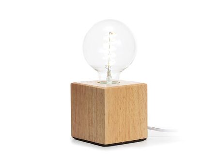 Lamp-base---decoratieve-lampvoet---eikenhout---kubus-(V-STAND-CUB-OAK)