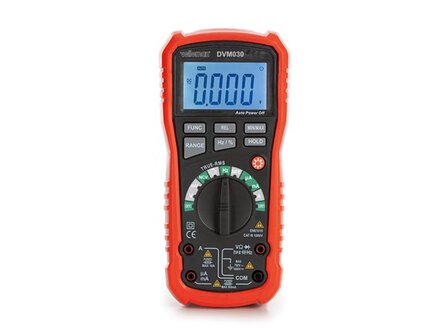 Auto-range-robuuste-true-RMS-digitale-multimeter---CAT-III---1000-V---8-functies-(DVM030)