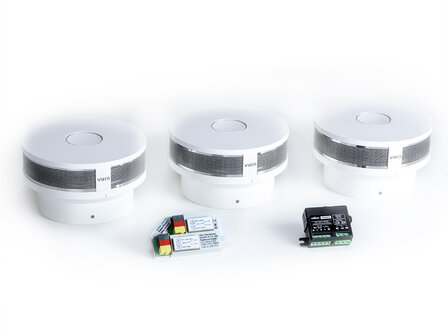 Velbus-gekoppelde-rookmelderset-230-V-(3-stuks)-(SMK230)