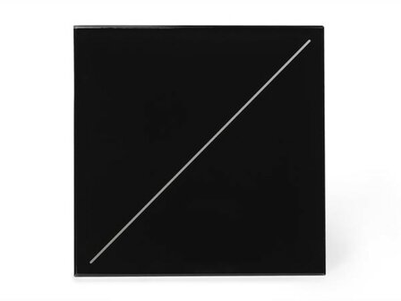 Edge-Lit-bedieningsmodule-met-2-aanraaktoetsen-(zwarte-versie)-(VMBEL2-B-20)