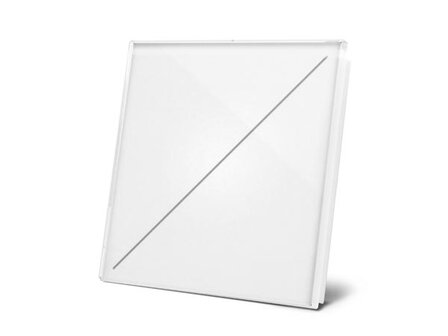 Edge-Lit-bedieningsmodule-met-2-aanraaktoetsen,-mat-puur-wit-(VMBEL2-PF)