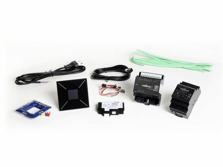 Velbus-introductiepakket-incl.-zwarte-glazen-bedieningsmodule-met-OLED-display-(VMBSTART-B-20)