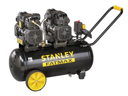 Professionele-Compressor---Zonder-Olie---Horizontaal---Low-Noise---50-L-/-3-pk-/-8-bar-(WE305/8/50)