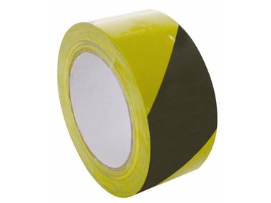 MARKEERTAPE - 50 mm x 33 m - GEEL/ZWART (500YB)