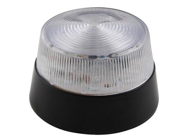 LED-KNIPPERLICHT - TRANSPARANT - 12 VDC -  ø 77 mm (HAA40WN)