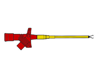 FLEXIBELE KLEMTESTPEN / ROOD (KLEPS 2600) (HM6410S)