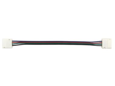 KABEL MET PUSH CONNECTOREN VOOR FLEXIBELE LED STRIP - 10 mm RGB KLEUR (LCON32)