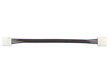 KABEL MET PUSH CONNECTOREN VOOR FLEXIBELE LED STRIP - 10 mm RGB KLEUR (LCON32)