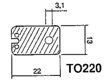 SILICONE HEAT CONDUCTIVE INSULATOR FOR TO220 (S/TO220)