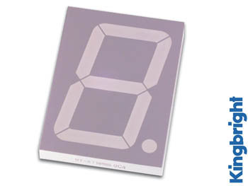 1-DIGIT DISPLAY 100mm GEMEENSCHAPPELIJKE ANODE SUPERROOD (SA40-19EWA)