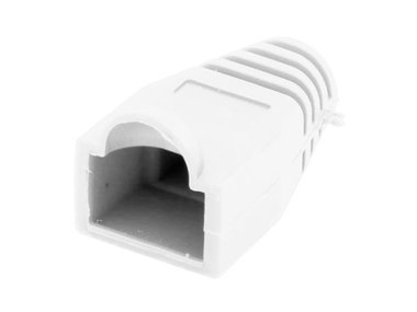 SOEPELE HULS VOOR MODULAIRE PLUG RJ45 - WIT (SPCW)