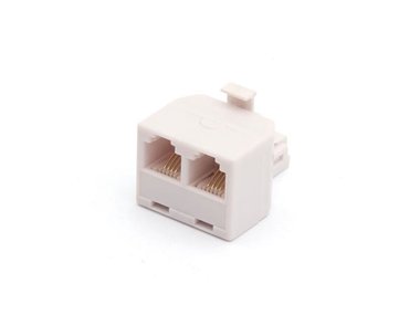 MODULAIRE 6P4C SPLITTER - 1 x MANNELIJK / 2  x VROUWELIJK (TCU7)
