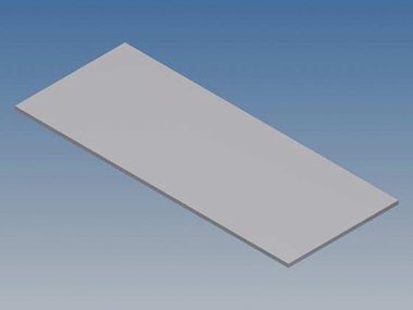 ALUMINIUM PANEEL VOOR 10001 / MC 11 - ZILVER - 77 x 31 x 1 mm (TKAPP11.1)