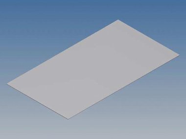 ALUMINIUM PANEEL VOOR TK-REEKS - ZILVER - 130.6 x 72 x 0.5 mm (TKAPPTK1)