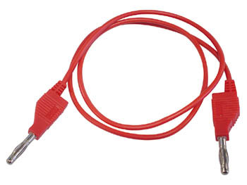 MEETSNOEREN (SPUITGEGOTEN BANAANPLUGGEN 4mm) / ROOD (TLM8R)