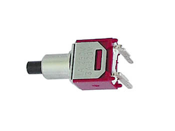 HAAKSE HORIZONTALE SUBMINIATUUR DRUKSCHAKELAAR - SPST OFF-(ON) (TS-21A)