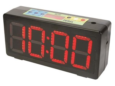 KLOK MET CHRONOMETER/AFTELTIMER & INTERVALTIMER - 32,7 x 15,6 x 9,3 cm (WC200)