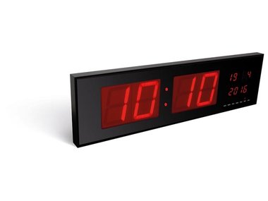 WANDKLOK MET LED-DISPLAY - 83 x 23 x 4 cm (WC208)