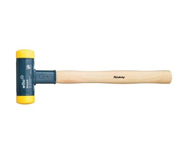 Wiha Kunststof hamer terugslagloos met hickorysteel, rond-slagkop (02093) 30 mm (WH02093)