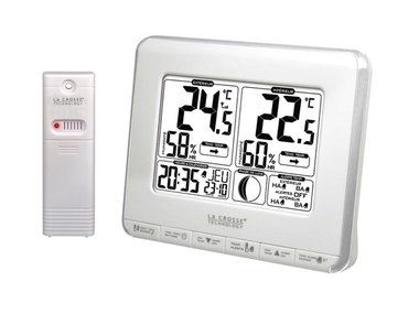 LA CROSSE - WEERSTATION MET MAANFASES, TEMPERATUURALARM EN WARMTE-INDEX (WS6812)