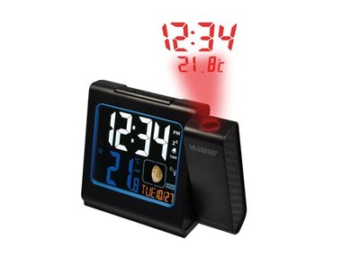 LA CROSSE - RADIOGESTUURDE WEKKER MET PROJECTIE - MET USB-OPLAADPOORT - 13,3 x 11 x 5 cm (WT551)