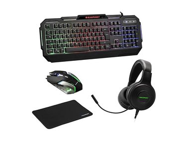 4-DELIGE GAMING SET MET MUIS - TOETSENBORD - BLUETOOTH-KOPTELEFOON - MUISMAT (BP-1950)