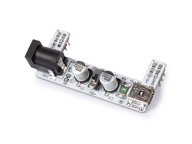 VOEDINGSMODULE VOOR BREADBOARDS - 2 KANALEN - 3.3 V/5 V (WPM424)