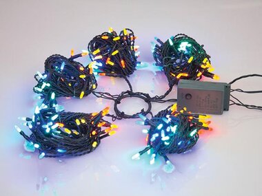 Speed Light LED - 220 multicolor lamps - green wire - modulator - 24 V (for tree of 180 cm) (5420046514753)