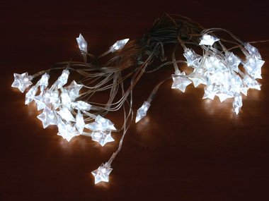 Novastarlight LED - 10 m - 40 white stars - transparent wire - 24 V (5425009338797)