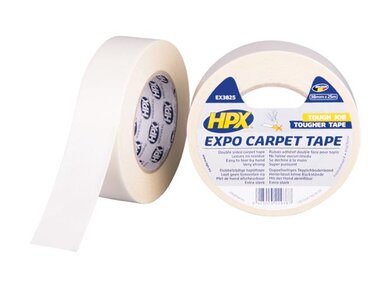 Expo tapijt tape - wit 38mm x 25m (HPXEX3825)