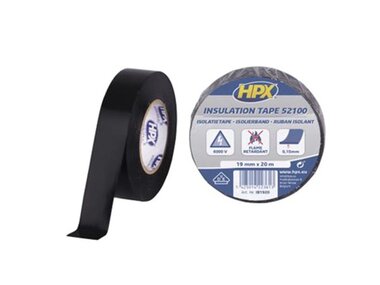 PVC insulating tape VDE - black 19mm x 20m (HPXIB1920)