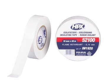 PVC insulating tape VDE - white 19mm x 20m (HPXIW1920)