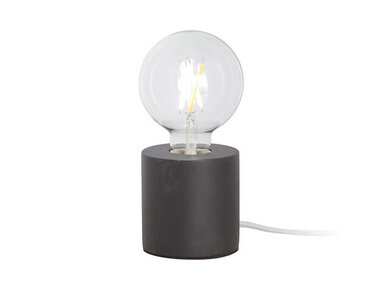 Lamp base - decoratieve lampvoet - zwart - cilinder (V-STAND-CYL-BL)
