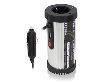 Eminent - 150 W Omvormer 12 VDC naar 230 VAC met 2.1 A USB-A poort (EM3995)