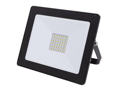 LED-SCHIJNWERPER VOOR BUITENSHUIS - 30 W, NEUTRAALWIT - ZWART (LEDA6003NW-B)