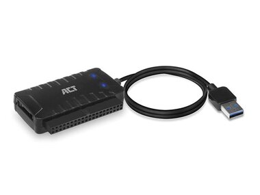 USB 3.2 Gen1 naar IDE + SATA adapter met voeding (ACTAC1520)