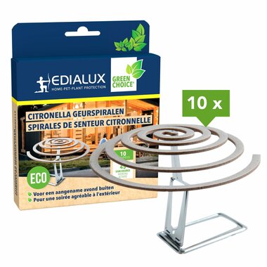 Citronella geurspiralen,10 stuks (EDX-1112000113)