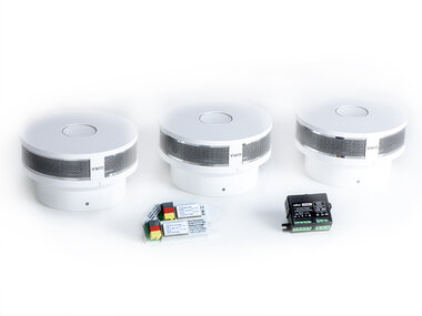Velbus gekoppelde rookmelderset 230 V (3 stuks) (SMK230)