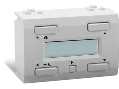 witte LCD-temperatuurcontroller met tijdsbackup voor gebruik met VMB1TS(W) (VMB1TCW)