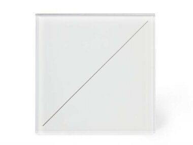 Edge Lit bedieningsmodule met 2 aanraaktoetsen (witte versie) (VMBEL2-W-20)