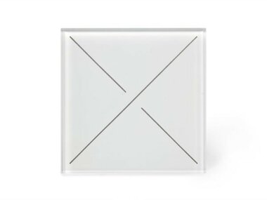 Edge Lit bedieningsmodule met 4 aanraaktoetsen (witte versie) (VMBEL4-W-20)