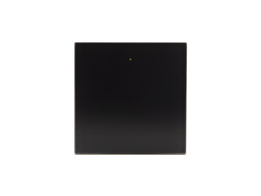 Glazen bedieningsmodule met 1 aanraaktoets (zwarte versie) (VMBGP1-B-20)