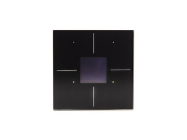 Glazen bedieningsmodule met OLED-scherm en temperatuurcontroller (zwarte versie) (VMBGPO-B-20)