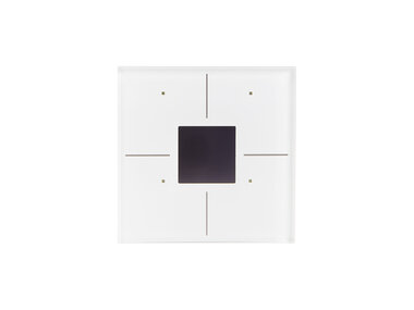 Glazen bedieningsmodule met OLED-scherm en temperatuurcontroller (witte versie) (VMBGPO-W-20)