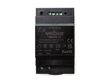 Velbus DIN rail voeding 15VDC - 4A (VMBPSU-2)